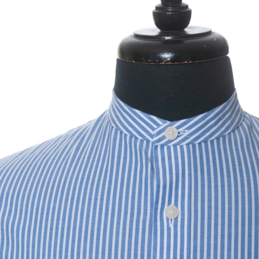 UNTUCKit Blue and White Striped Dress Shirt XXL SLIM fit